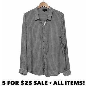 Lucky Brand Striped Gauze Blouse
